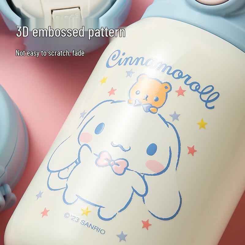 Детская термобутылка для воды с трубочкой Cinnamoroll из нержавеющей стали