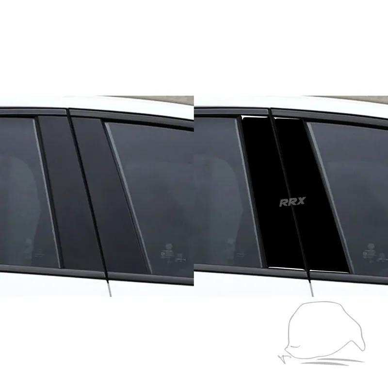 For Alfa Romeo Giulia 2017 2018 Accessories Car Black Plastic Interior B Pillar Trim Sticker Decoration