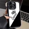Чехол для телефона iPhone 17 Air 16E 15 16 Pro Max Тема Королева Король Пара Обложка 14 Plus 13 12 Mini Мягкий Силиконовый Fundas
