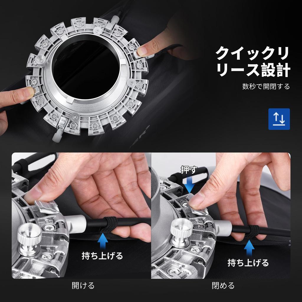 Прямоугольный софтбокс NEEWER 30x120 см, быстрая установка, быстрое складывание, крепление Bowens с совместимым видеосветом Godox Aputure 120d Q4, студийная вспышка NS17S