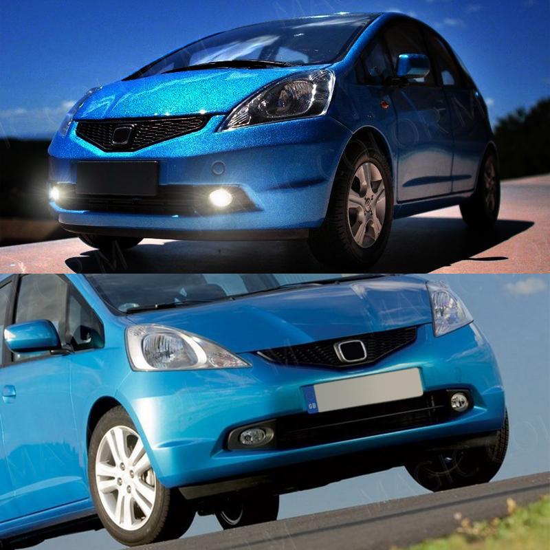 For Honda Fit Jazz G Type 2008 2009 2010 Fog Lamp Headlight Car Front Bumper Fog Light Assembly With LHD/RHD Wires Switch 2Pcs