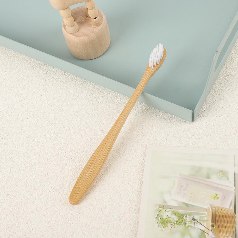 Ready Stock Fast and Custom Logo Kids Waterdrop Shape Soft BPA Free Natural Biodegradable Bamboo Toothbrush