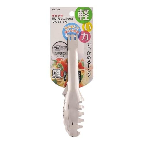 Pearl Metal Multi-Tongs, 18cm, Stainless Steel, Lightweight Grip, Convenient Accessory, Made In Japan, C-3724