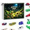 Fun Scene Simulation Games 2026 Christmas Advent Calendar, 24 Days 3D Printed Insect Fidget Toy Countdown Smooth Play Figures Pcs Mini Articulated