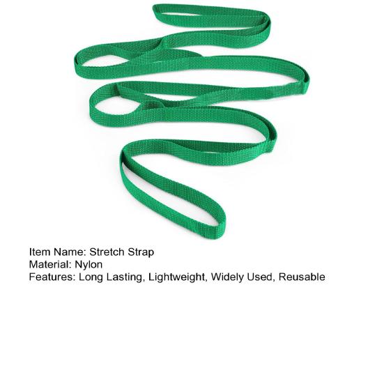 Неэластичный эластичный ремень, износостойкий, с несколькими петлями, растягивающий ремень для физиотерапии, ремень для йоги для мужчин и женщин