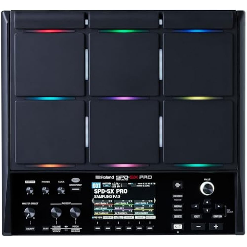 Roland Roland Sampling Pad SPD-SX PRO LCD Color Display, 9 Pads, 4 Triggers, Extended Effect Func...