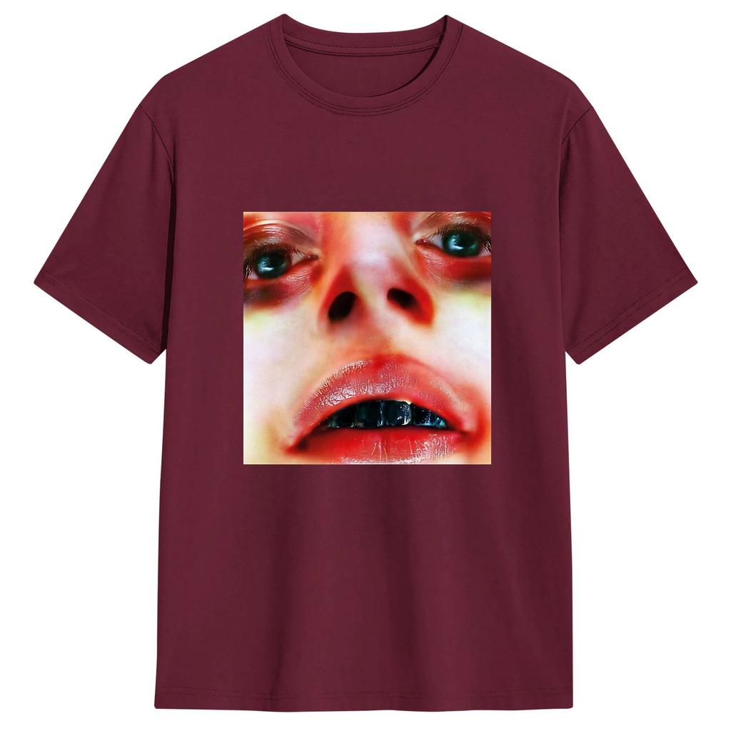 Unisex Tshirts Slayyyter Vintage Cotton Tee Shirt Short Sleeve T Shirts Round Collar Clothes Unique