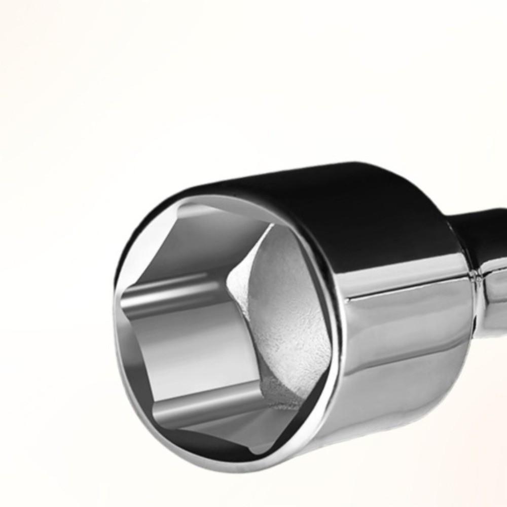 Metal Tire Wrench Silver Socket Wrench Portable Cross Wrench Household Disassembly