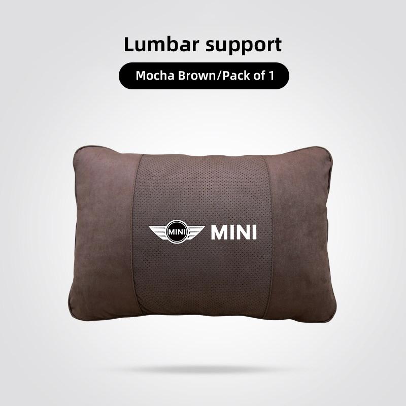 Keychain High-quality Leather Car Seat Headrest Memory Foam Comfort Neck Pillow For qaz9 Cooper One JCW F54 F55 F56 F57 F60 R55 9qaz