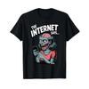 Smartphone Zombie Digitale Satire Design T Shirt Vintage Washed Streetwear Comfortable Stretched Breathable Homme Fashion