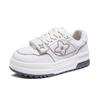 European small chubby bread shoes women's board shoes 2026 spring new leather versatile platform women's dad shoes