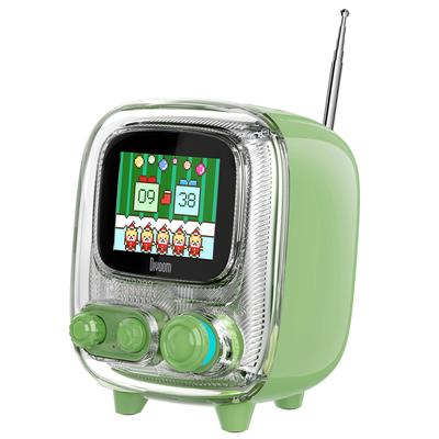 Динамик Divoom Retro Bluetooth с FM-радио, динамик, маленький пиксель, совместимый с Tiivoo-2, милый/беспроводной, стильный/многофункциональный