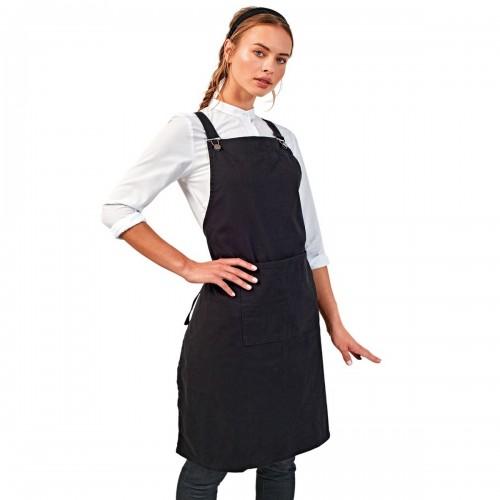 Premier Unisex Adult Barista Cross Back Bib Apron