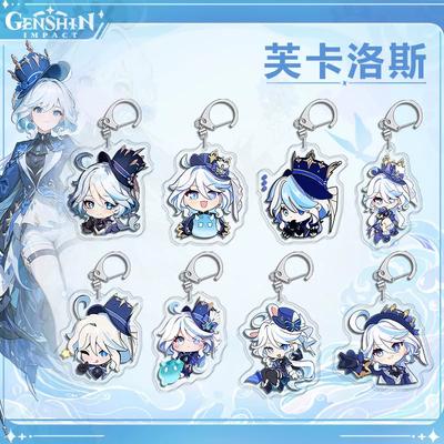 Периферийный кулон Genshin Impact Funina Navelet Jutana Xida Thunderbolt General Mandrill Bell Leaving Kerry Keychain