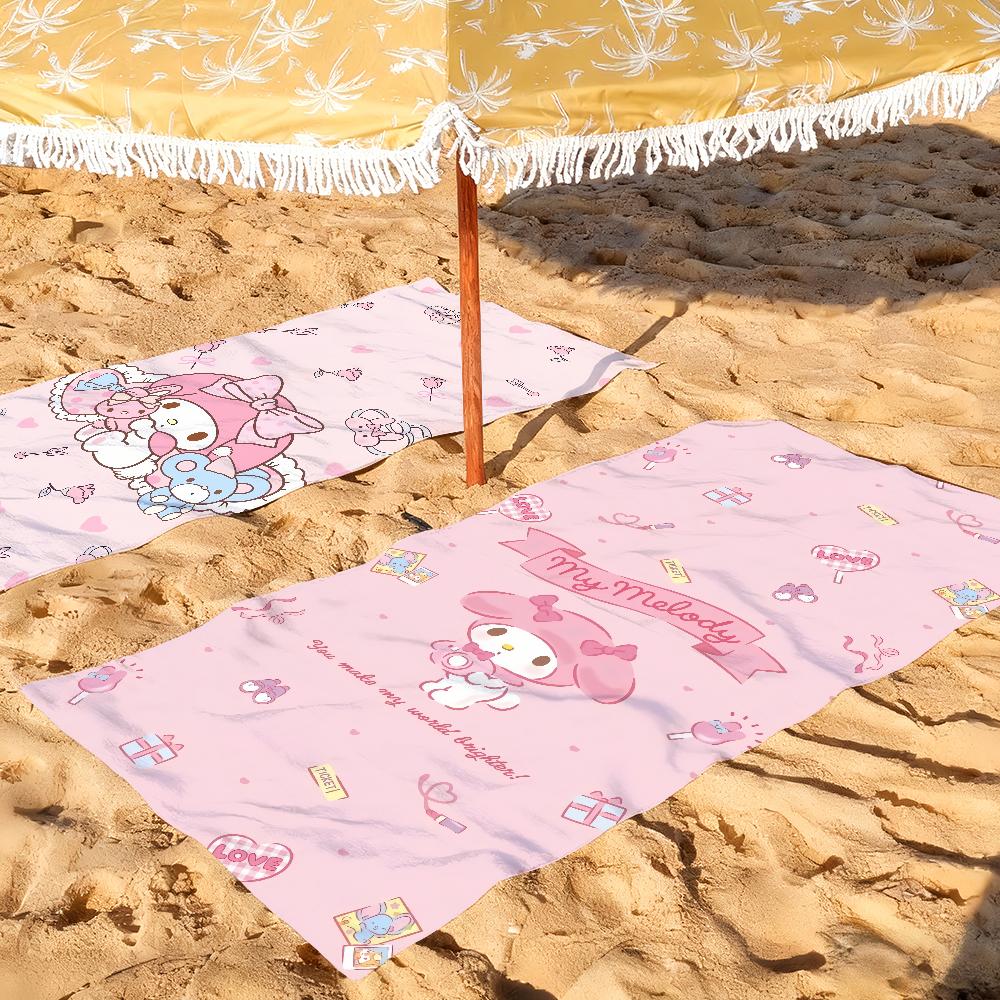 Sa My M-Melody Cute Towel Quick Dry Soft Yoga Swimming Fitness Mountain Climbing Large Beach Towels