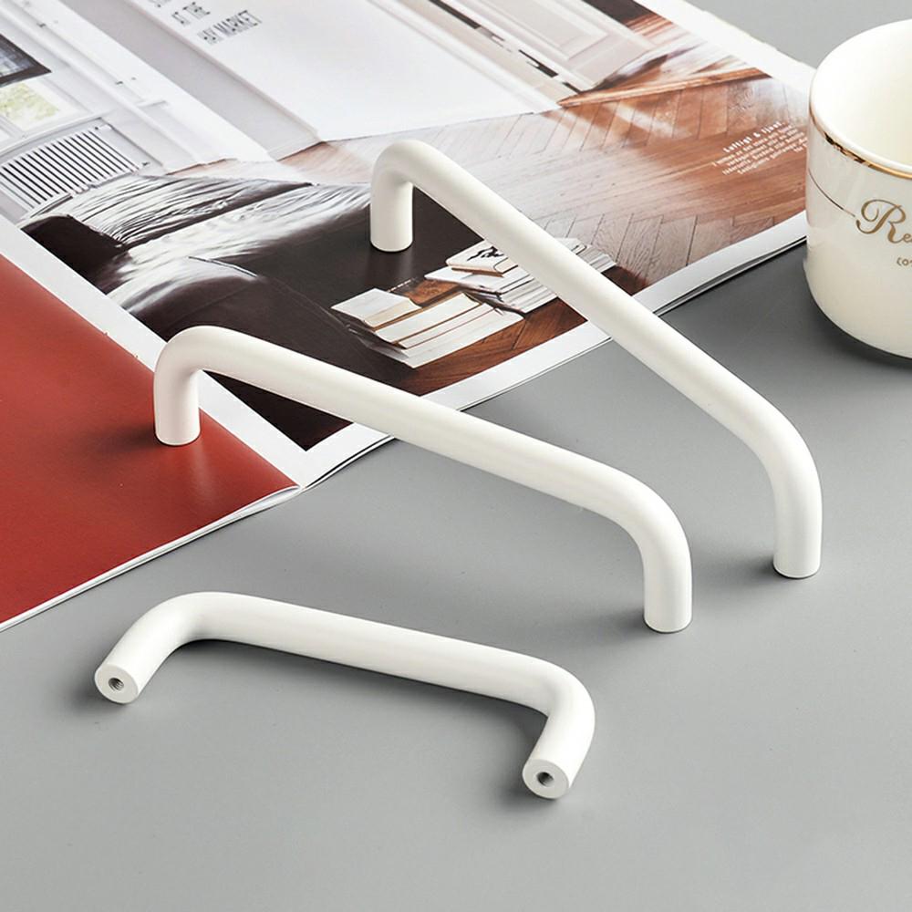 Ручки-скобы из алюминиевого сплава с винтом 22 мм, Мебельная фурнитура для шкафов и ящиков, Металлические ручки