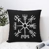 Viking Compass Vegvisir Square Pillowcase Cushion Cover Pillow Case Throw Pillow Cover for Home Bedroom Car