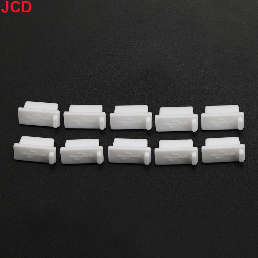 JCD 10 шт. Силиконовые USB-пылезащитные заглушки, крышки портов зарядки, интерфейс female jack, пылезащитный колпачок, универсальные для планшетных ПК, ноутбуков
