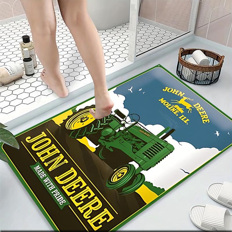 John Deere Pride Moline Carpet Rug Soft Washable Antislip Home Living Room Sofa Mats Personalized Christmas Rug