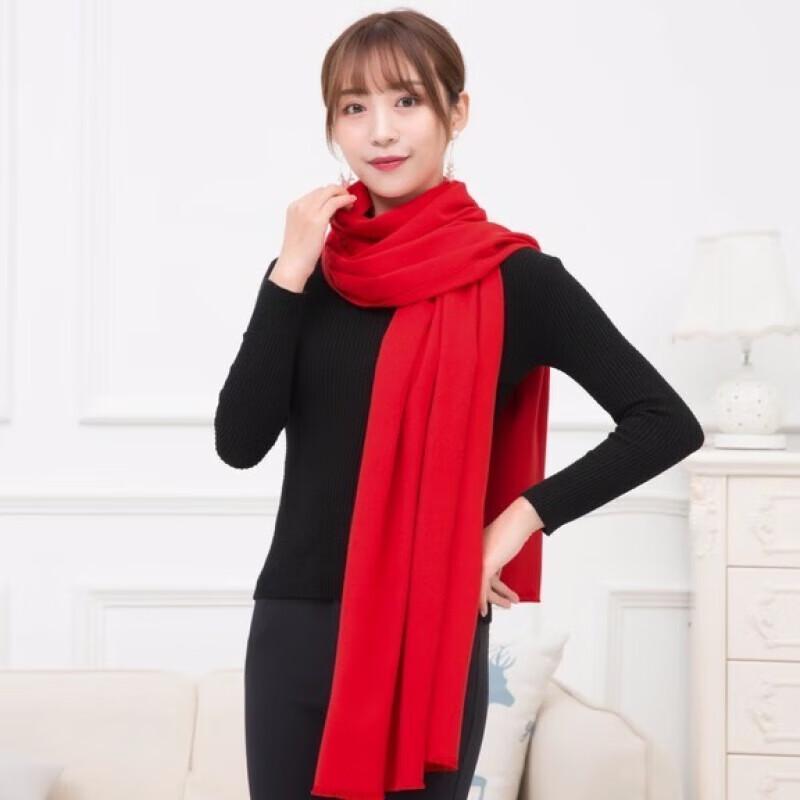 Chinese Red Celebration Scarf