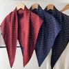 Polyester Polka Dot Head Scarf Elegent Waist Tying Scarf Luxury Bandana  Travel Matching