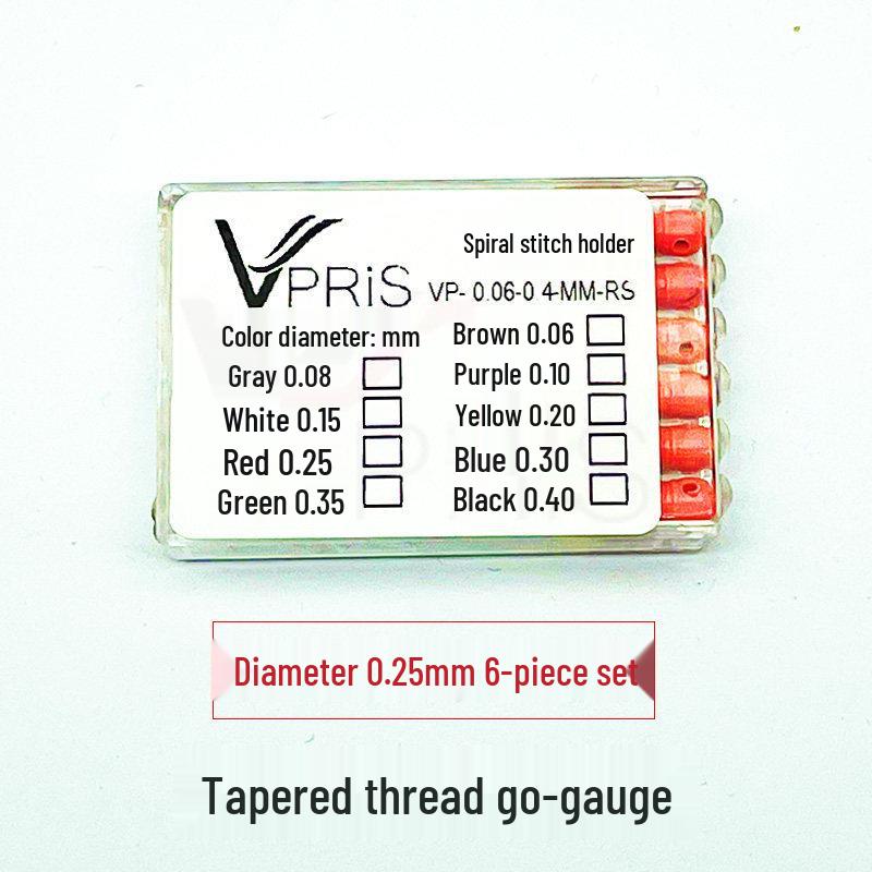 Резьбовая сверхтонкая стальная игла для чистки 0,05 мм для клапана калибра-пробки
