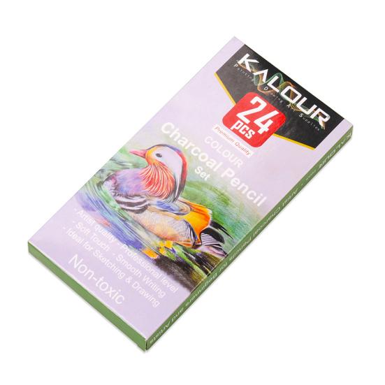 24 шт. цветные карандаши, профессиональные художественные карандаши для рисования, набор цветных карандашей для начинающих художников, школа