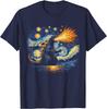 Fashion Japanese Starry Night Kaiju Funny Art Unisex Unisex Casual T-Shirt S-6xl