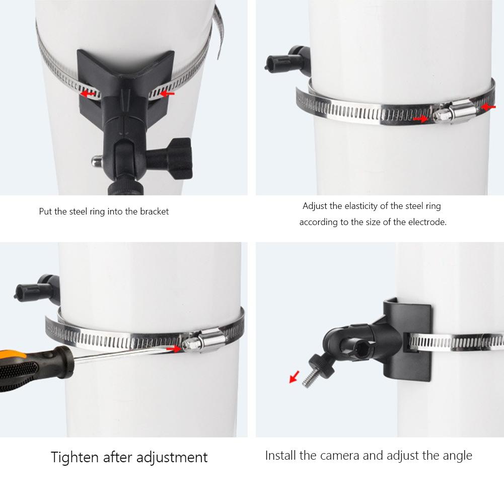 Camera Mount Pole Mount Adjustable Universal Pole Mount 360° Rotation for Ring Stick Up Cam/Spotlight Cam/EufyCam 2C