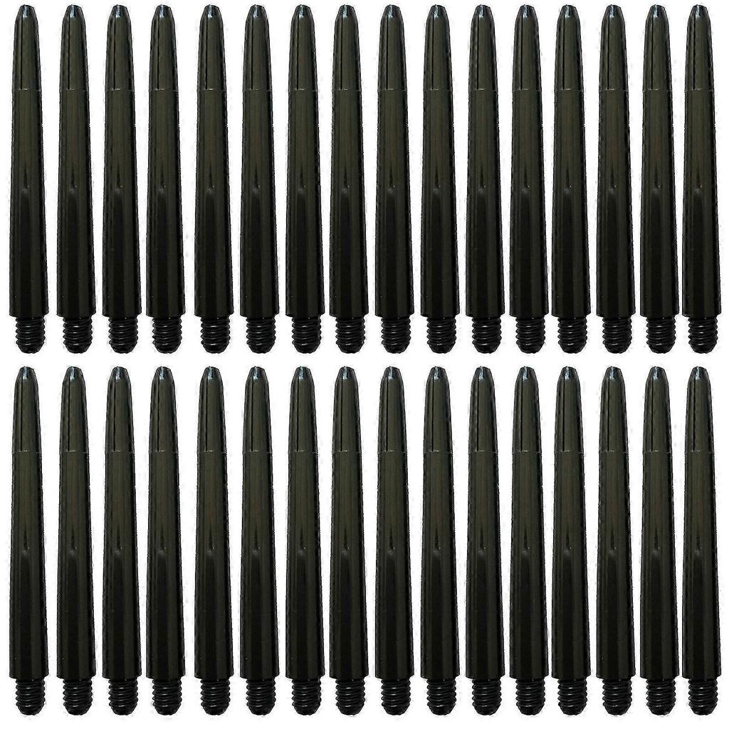 100pcs 2BA Universal Thread Dart Shafts - Black Nylon Plastic 26-27s