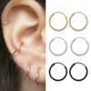 Fashion Simplicity Hoop Earrings for Women Punk Hip-Hop Gold Metal Circle Hoop Party EarringsTrend Jewelry Gift