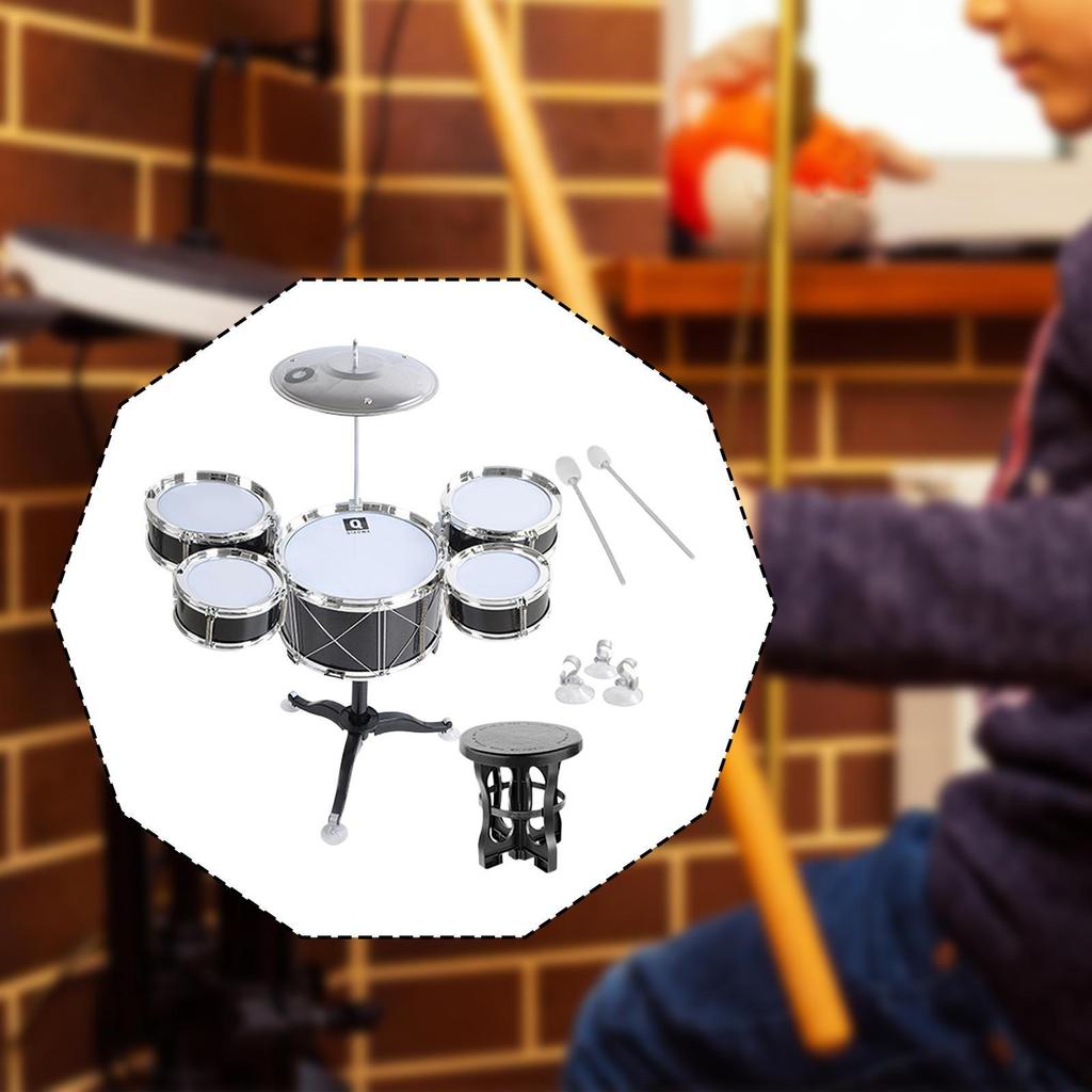 Child Jazz Drum Set Musical Toy Early Educational Simulation Percussion Instrument for Kids