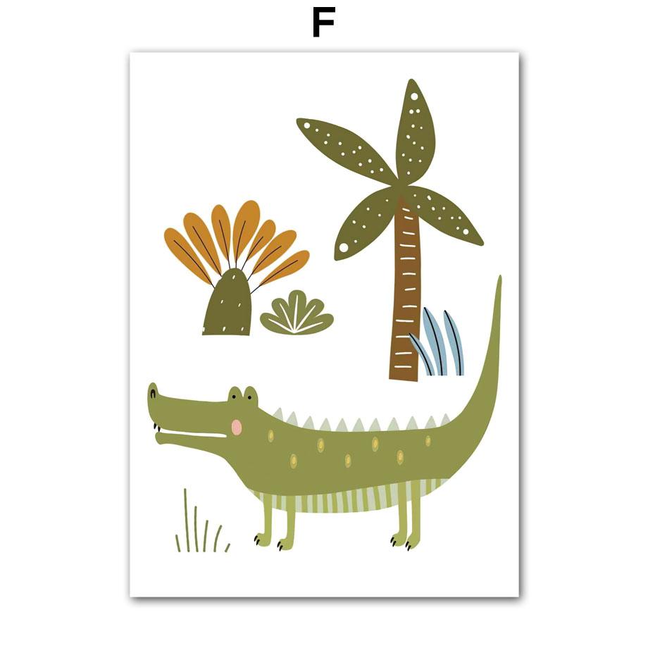 Elephant Lion Giraffe Toucan Zebra Nursery Wall Art Canvas Painting Nordic Posters And Prints Wall Pictures Baby Kids Room Decor