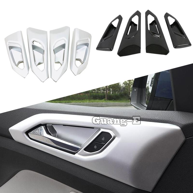 Detector Stick Trim Door Inner Handrail Handle Bowl Armrest Part 4PCs For Volkswagen VW T-cross Tcross