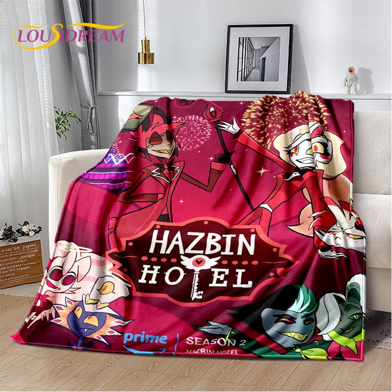 2025 H-Hazbin Hotel Чарли Мультяшное Мягкое Одеяло, Мягкий Плед для Дома Спальни Кровати Дивана Пикника Путешествия Покрывало Детский Подарок