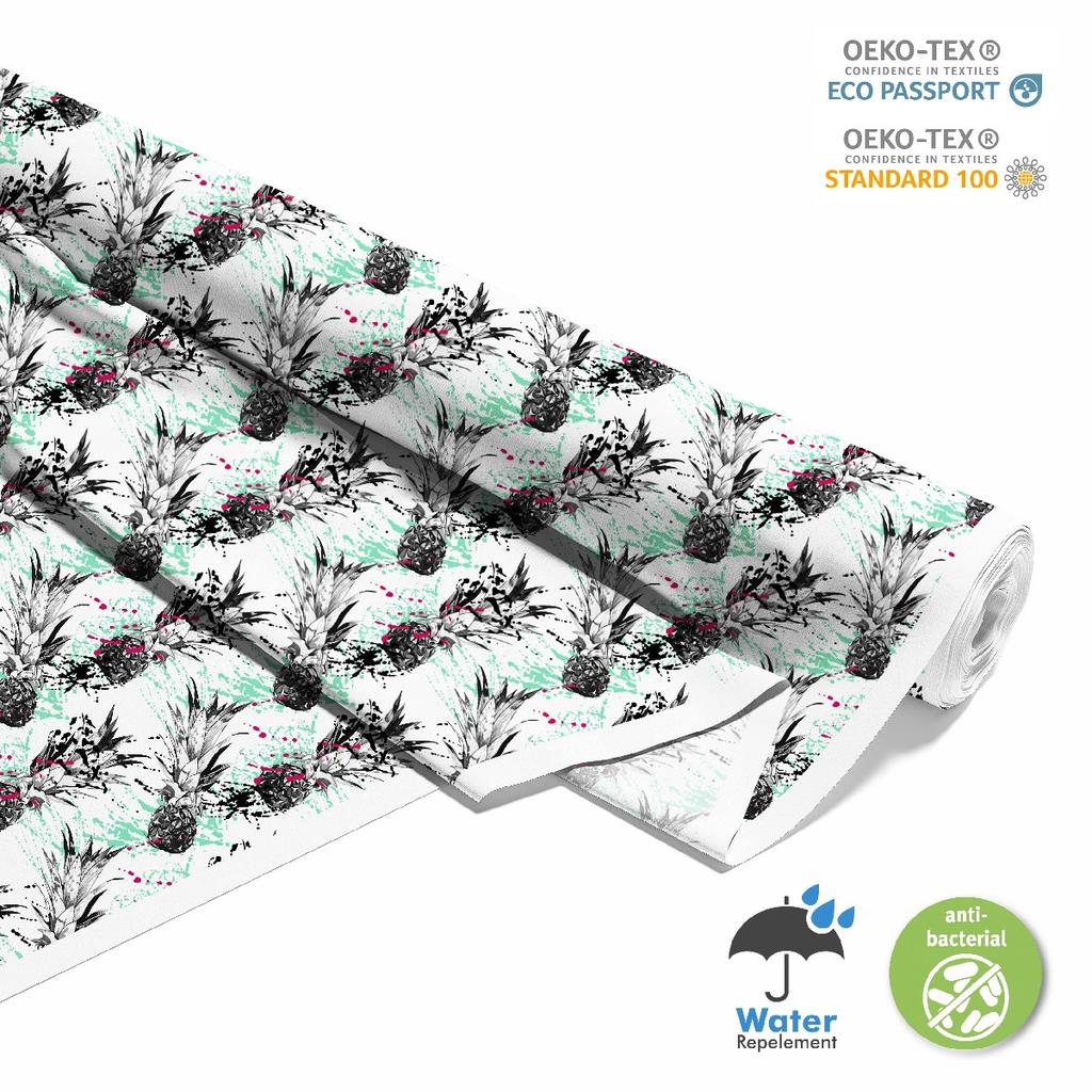 Outdoor Dekostoffe Oxford - Motiv Ananas Art. I Dx114