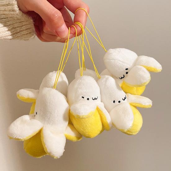 Брелок-банан, плюшевый, анимированный, с подвеской на сумку, милый, банан, плюшевые, мягкие игрушки, подарки на Рождество, свадьбу, день рождения