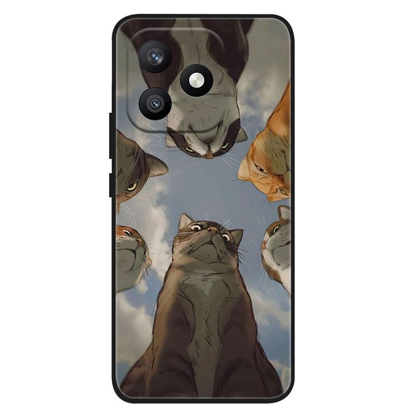 For Honor X8D Case Fashion Animal Painted Silicone Phone Back Cover For Honor X8d 4G 2026 Cases Soft TPU Shockproof Bumper Funda