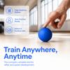 5PCS Rubber Hand Exercise Balls Hollow Stress Ball Portable Rubber Balls  Reflex Drills