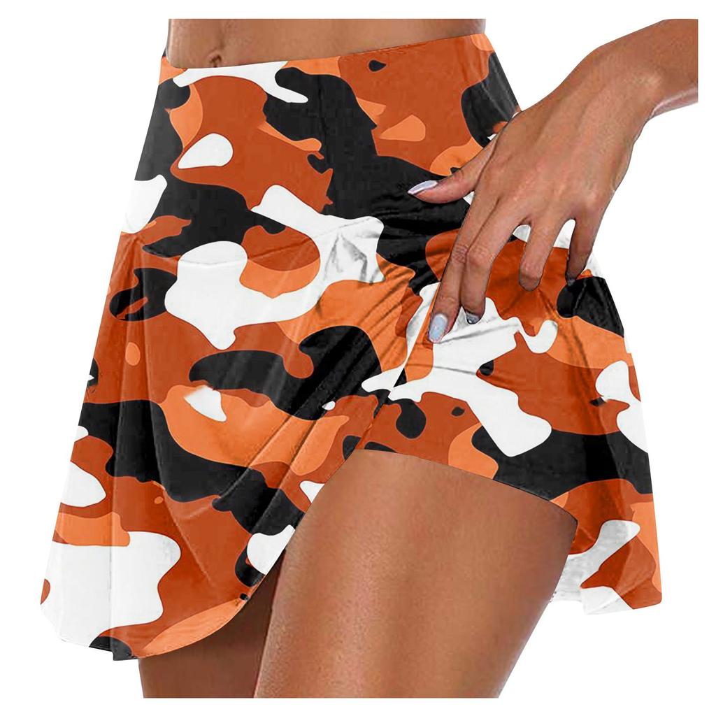 Женские спортивные эластичные плиссированные теннисные юбки для бега, йоги, внутренние шорты, эластичные спортивные шорты для гольфа