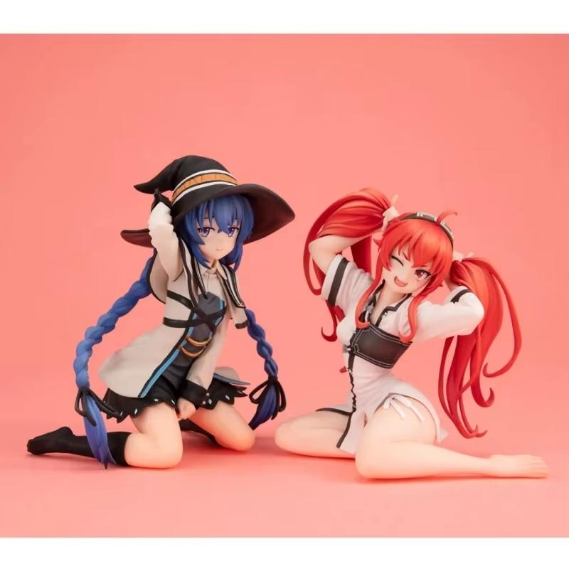 Горячая 9см Мушoku Tensei II Перевоплощение безработного Эрис Грейрат Рокси Мигурдия Поза на коленях Аниме Фигурка Настольный Декор Коллекция Подарок
