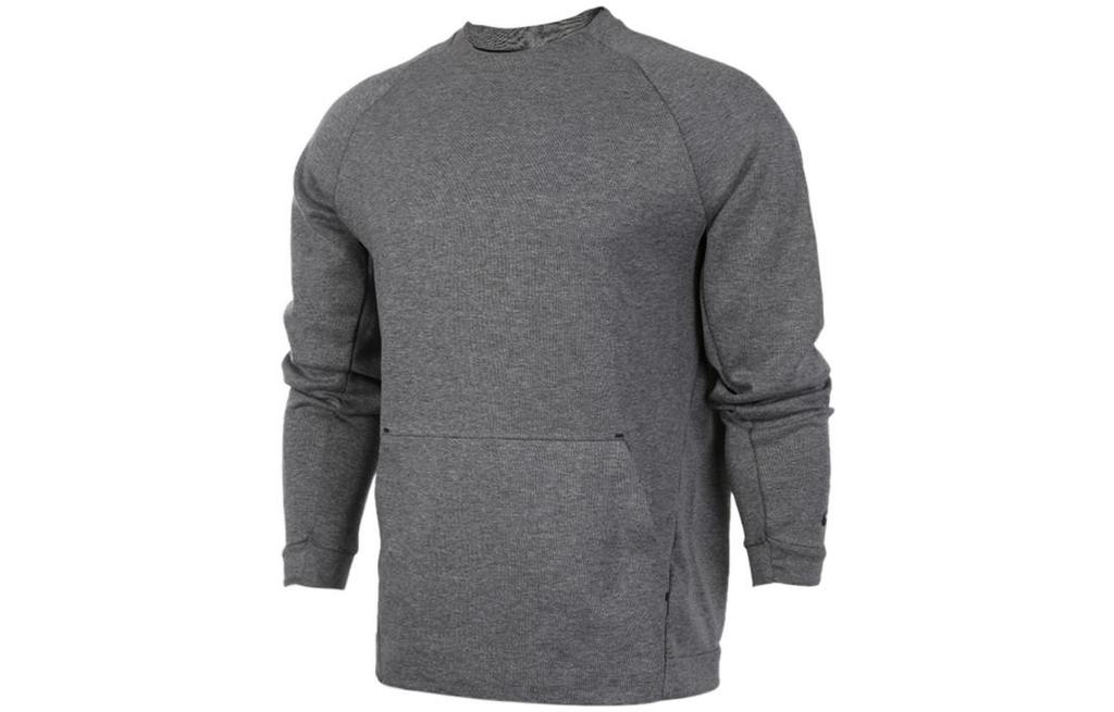 Nike Sweatshirts Men's Gray Crew Neck Moderate Regular 805141-091
