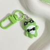 Cute Cartoon Green Frog Keychain Lovely Animal Keyring Handbag Pendant Charms Car Key Accessories For Girls Jewelry Gift