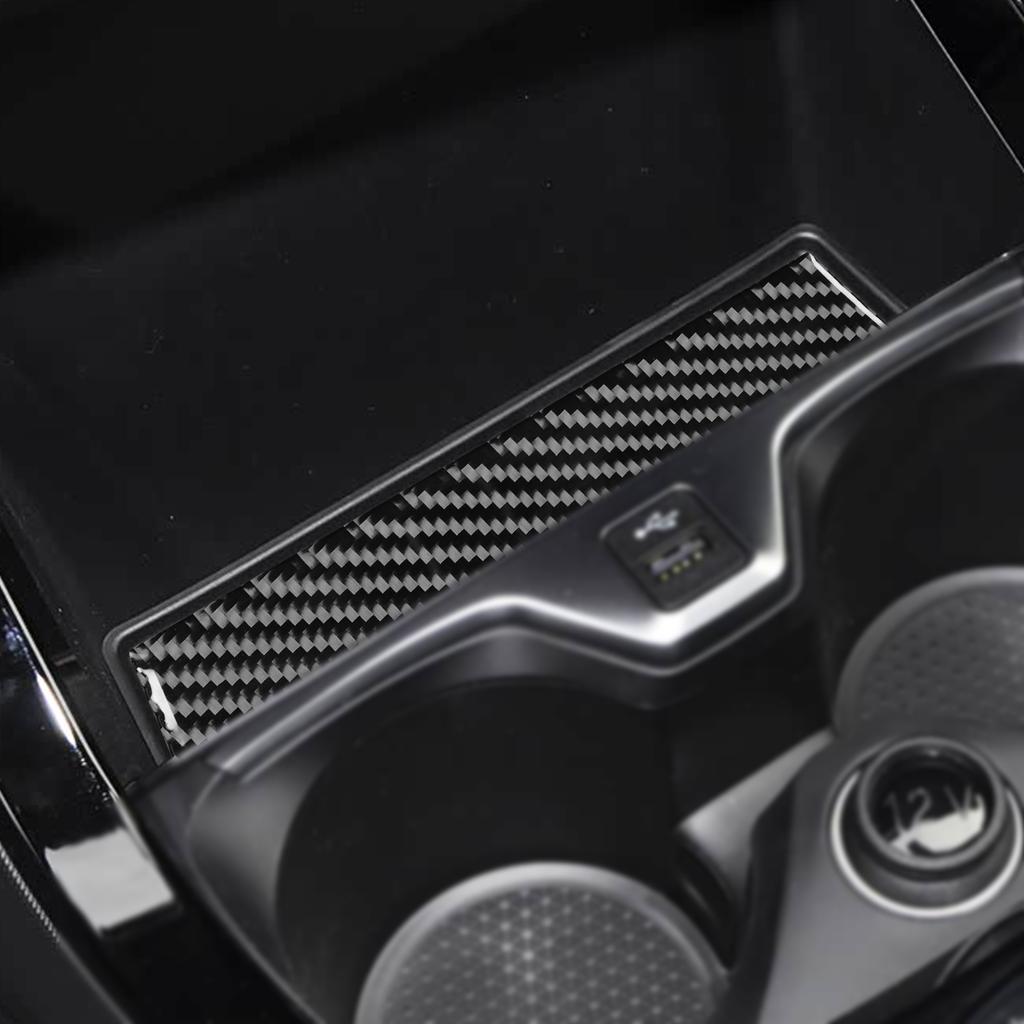 Для BMW 1 2 Серии F40 F44 2020-2024 Наклейки из настоящего углеродного волокна Панель отсека для хранения на центральной консоли Автоаксессуары Декоративные элементы интерьера