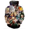 2020 Anime Boku No Hero My Hero Academia 3D Print Casual Sweatshirt Men Women Hoodies