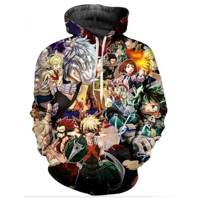 2020 Аниме Boku No Hero My Hero Academia 3D Print Повседневная толстовка для мужчин и женщин с капюшоном