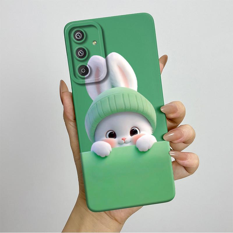 Phone Case for Samsung Galaxy M15 5G F15 5G Fashion Painted Half-wrapped Case Soft Silicon Cases E156 M156 Protection Back Cover
