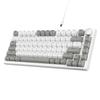 AK820 Wired Mechanical Keyboard AS Linear Red Axis Metal Knob White Light 81 Keys Hot Swap Compatible Gasket Structure TT 5 Layer Silencer PBT Keycap