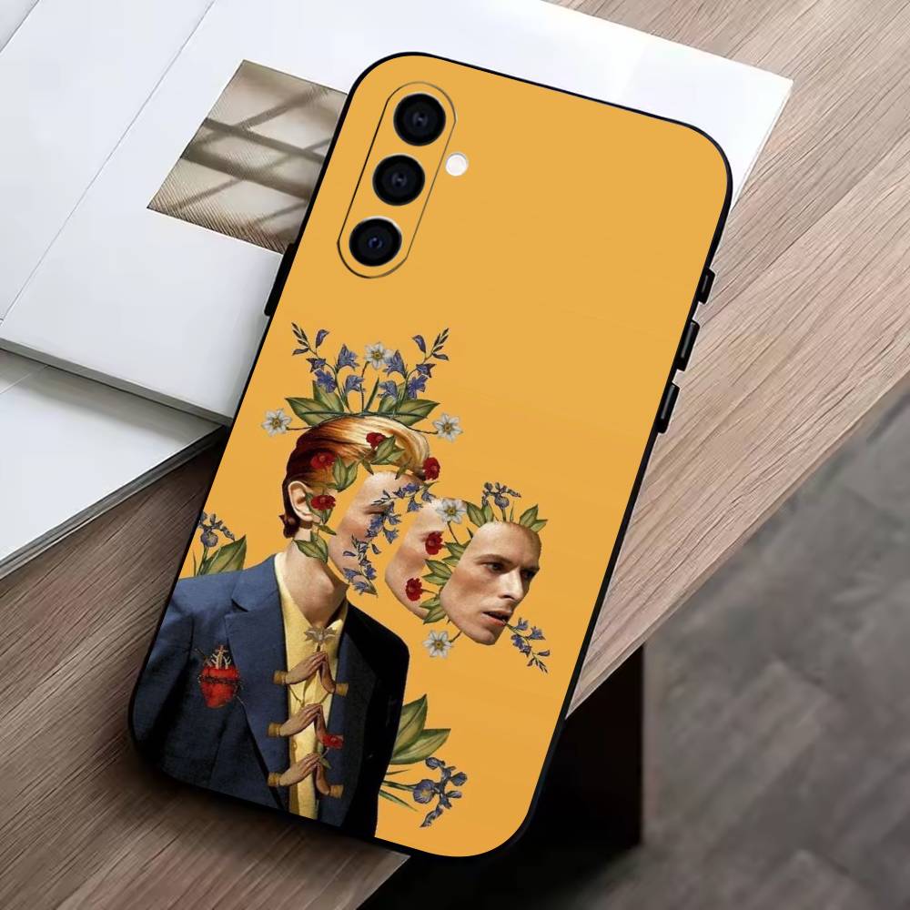D-David-Singer B-Bowies   Phone Case For Samsung Galaxy A73,A72,A71,A70,A53,A52,A51,Soft Silicone Black Cover