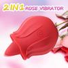 Rose Tongue Vibrator for Women Clitoral G  Spot Nipple Stimulator Adjustable Vibration Multiple Modes  Adult Sex Toy for Women